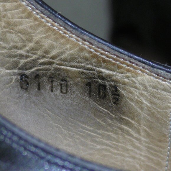 Vintage Brooks Brothers Oxford Leather Dress Shoes Cap Toe 10.5 Made in Italy main image 5